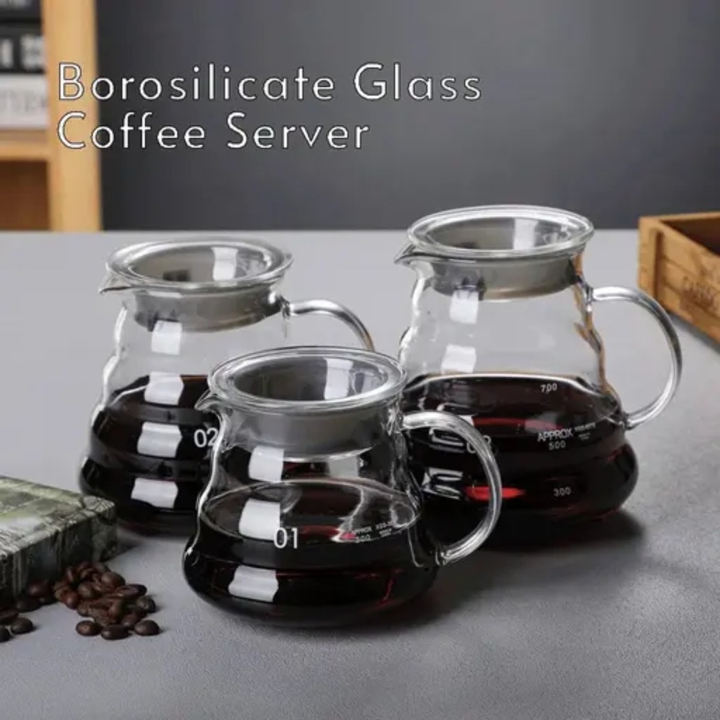 Glass Coffee Server w.lid (Transparent, 01)