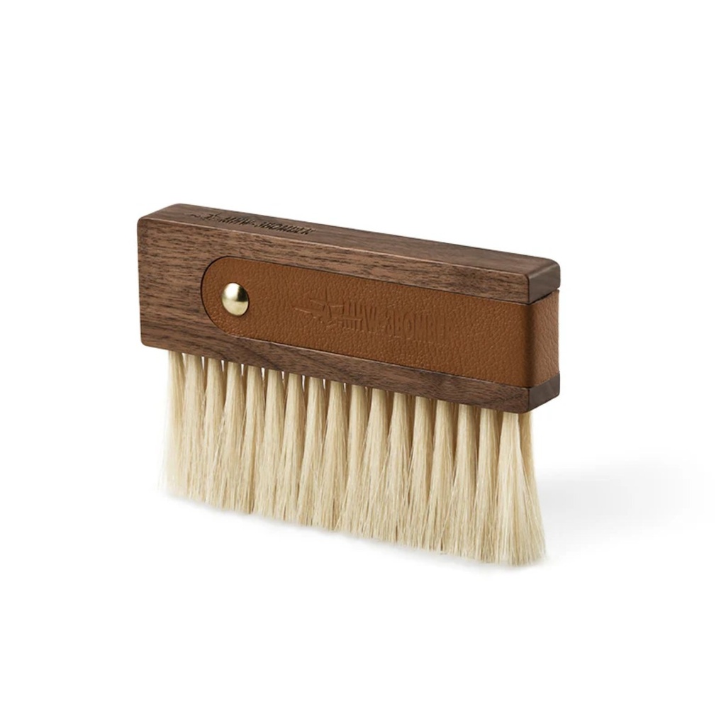 [B5329W] MHW-3BOMBER Coffee Bar Cleaning Line Leather Sheath Brush