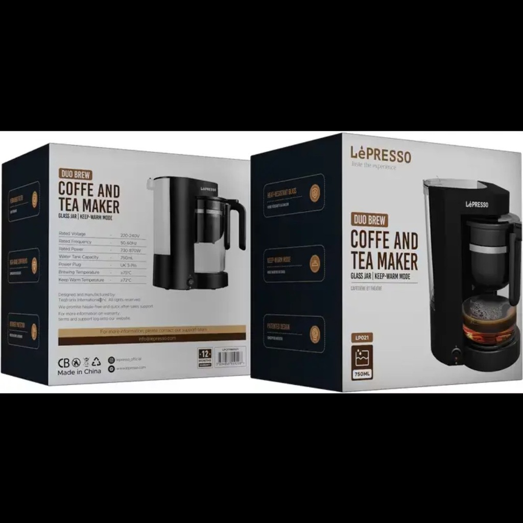 [LPCFFM0021] Lepresso Duo Brew Coffee & Tea Maker